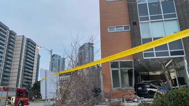 Teen Charged After Tesla Crashes Into North York Townhouse, Injuring Five