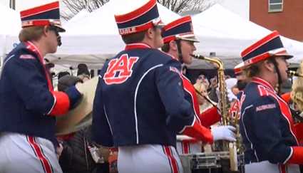 Auburn Fans Gather for Pre-Game Festivities in Nashville